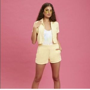 Juicy Couture NWT FOREVER 21 terry button up top